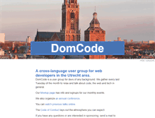 Tablet Screenshot of domcode.org
